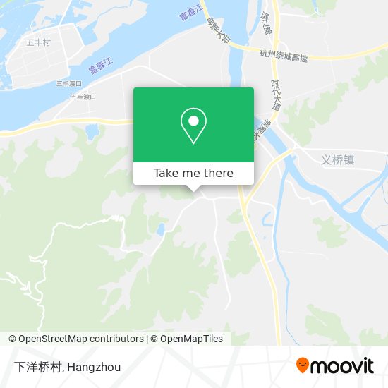 下洋桥村 map