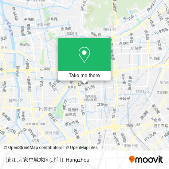 滨江.万家星城东区(北门) map