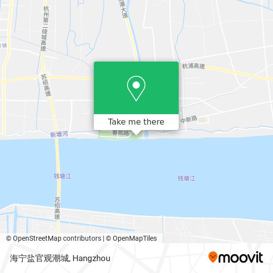 海宁盐官观潮城 map