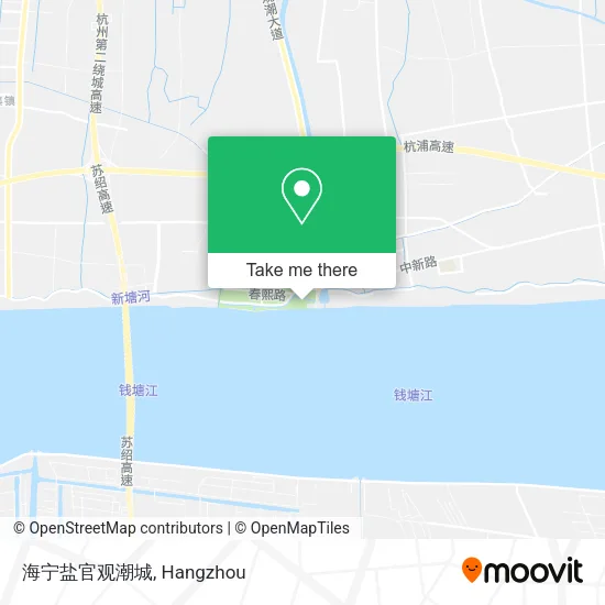 海宁盐官观潮城 map