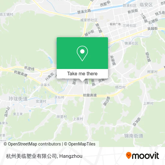 杭州美临塑业有限公司 map