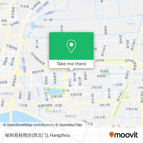 铭和苑桂雨坊(西北门) map