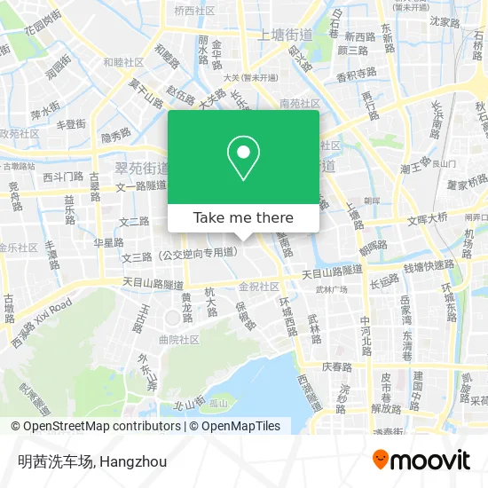 明茜洗车场 map