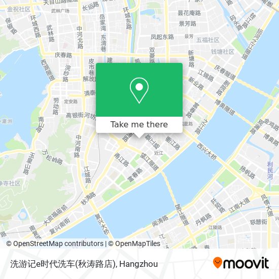 洗游记e时代洗车(秋涛路店) map