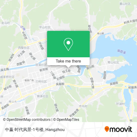 中赢·时代风景-1号楼 map