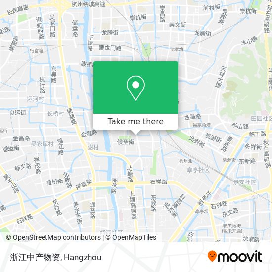 浙江中产物资 map