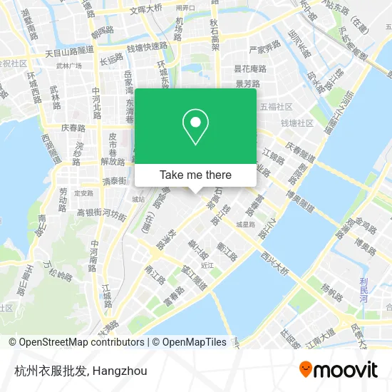 杭州衣服批发 map