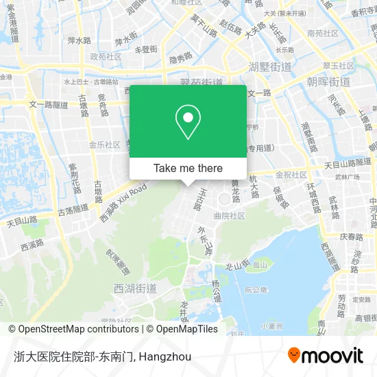 浙大医院住院部-东南门 map