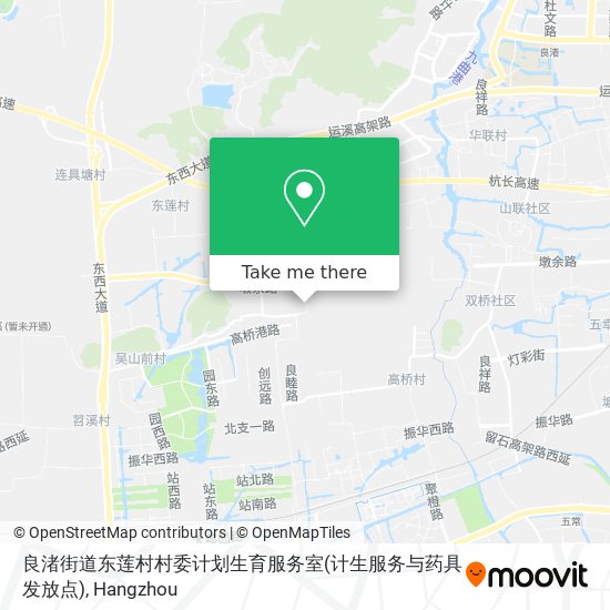良渚街道东莲村村委计划生育服务室(计生服务与药具发放点) map