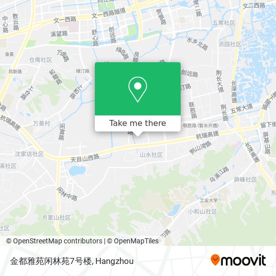 金都雅苑闲林苑7号楼 map