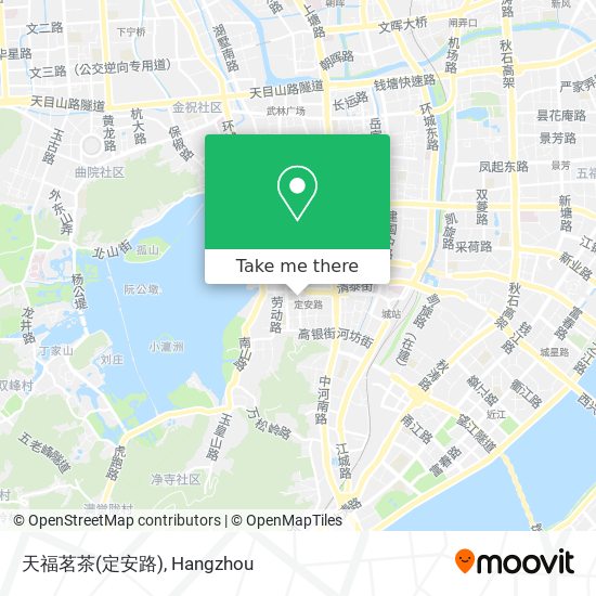 天福茗茶(定安路) map