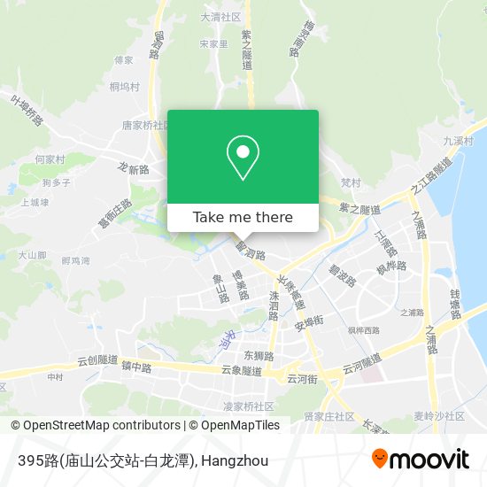 395路(庙山公交站-白龙潭) map