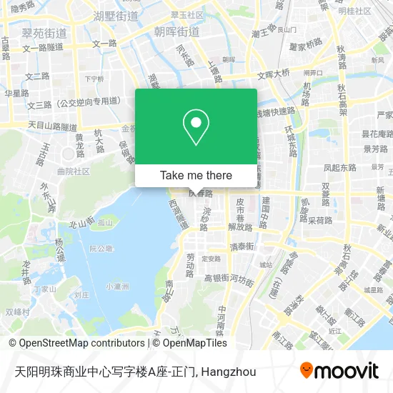 天阳明珠商业中心写字楼A座-正门 map
