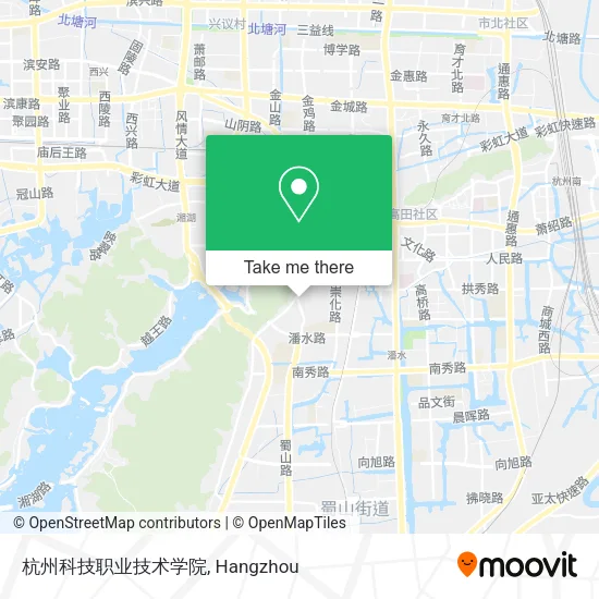杭州科技职业技术学院 map