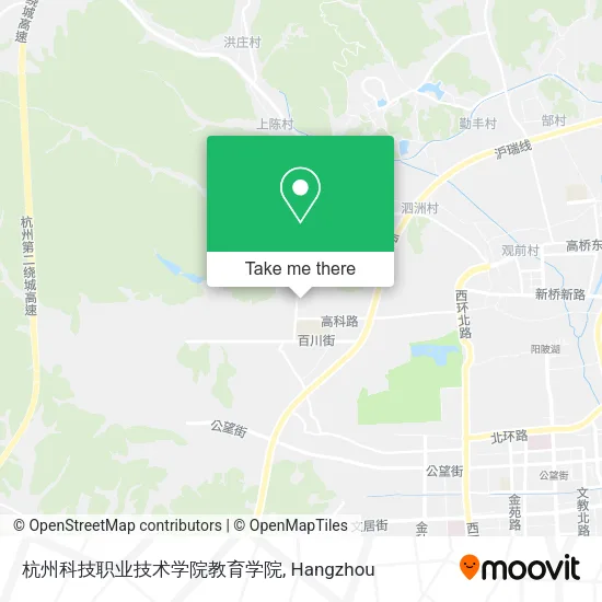 杭州科技职业技术学院教育学院 map