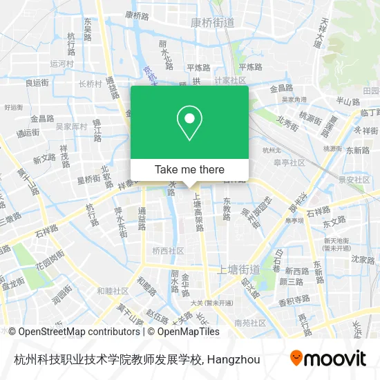 杭州科技职业技术学院教师发展学校 map