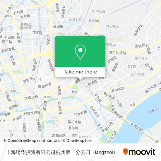 上海绮华投资有限公司杭州第一分公司 map