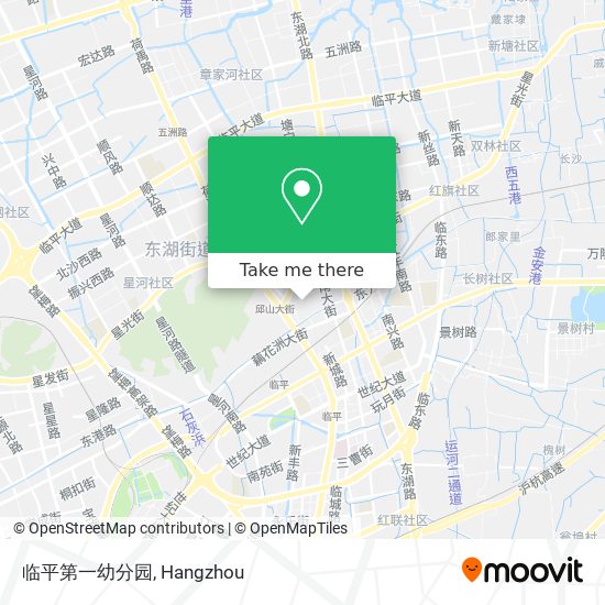 临平第一幼分园 map