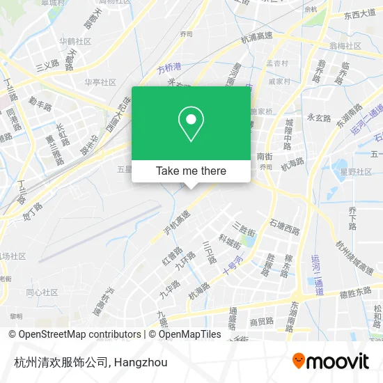 杭州清欢服饰公司 map