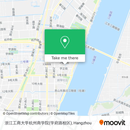 浙江工商大学杭州商学院(学府路校区) map