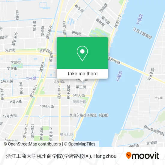 浙江工商大学杭州商学院(学府路校区) map