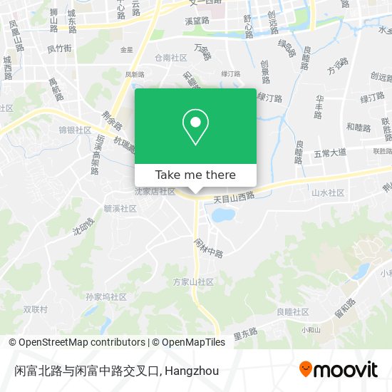 闲富北路与闲富中路交叉口 map