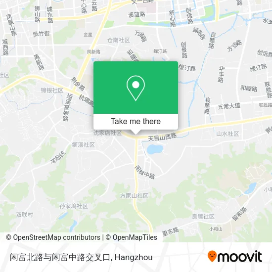 闲富北路与闲富中路交叉口 map