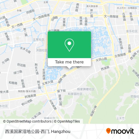 西溪国家湿地公园-西门 map