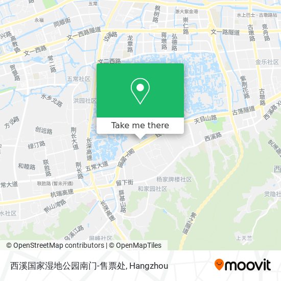 西溪国家湿地公园南门-售票处 map