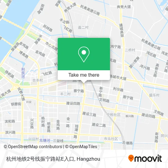 杭州地铁2号线振宁路站E入口 map