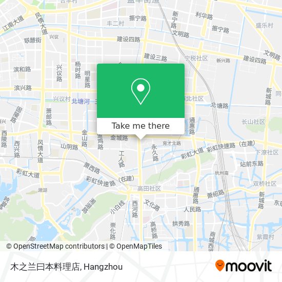 木之兰曰本料理店 map