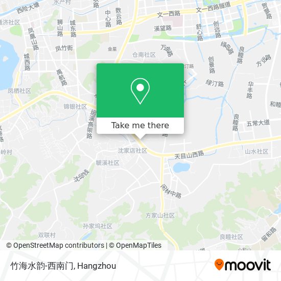 竹海水韵-西南门 map