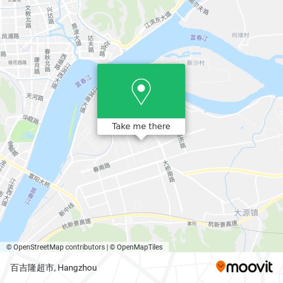 百吉隆超市 map