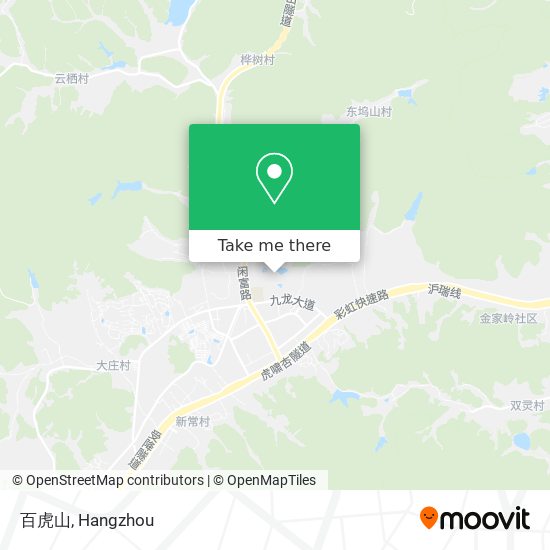 百虎山 map