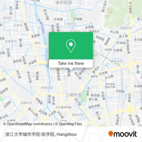 浙江大学城市学院-医学院 map