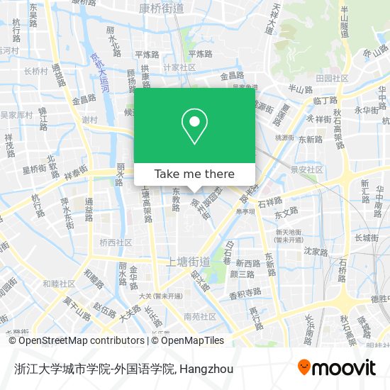 浙江大学城市学院-外国语学院 map