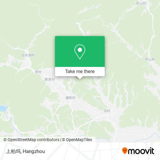 上柏坞 map