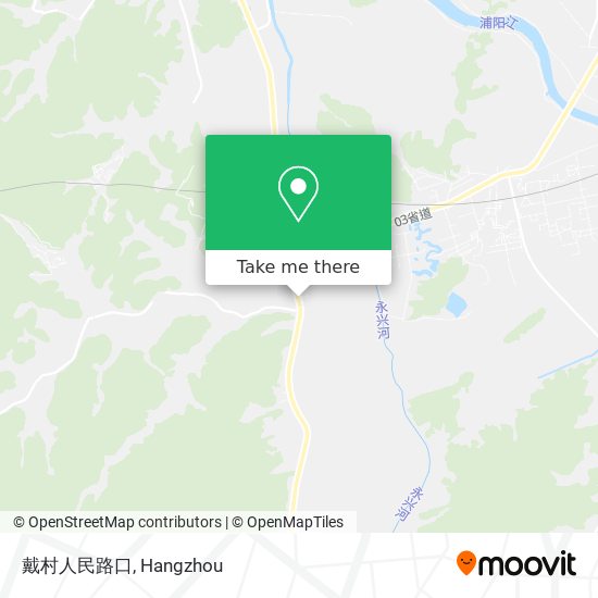 戴村人民路口 map