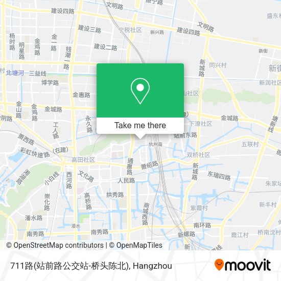711路(站前路公交站-桥头陈北) map