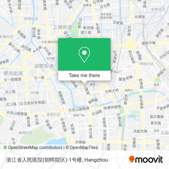 浙江省人民医院(朝晖院区)-1号楼 map