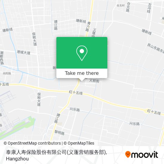 泰康人寿保险股份有限公司(义蓬营销服务部) map
