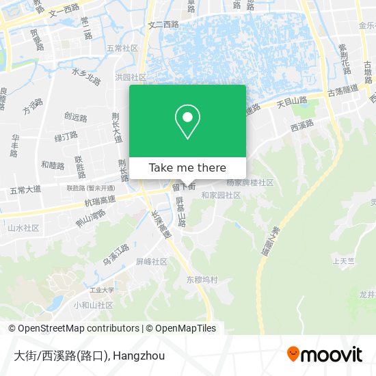 大街/西溪路(路口) map