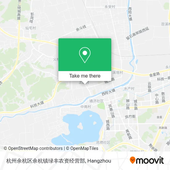 杭州余杭区余杭镇绿丰农资经营部 map