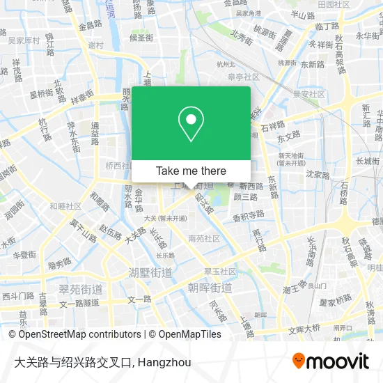大关路与绍兴路交叉口 map
