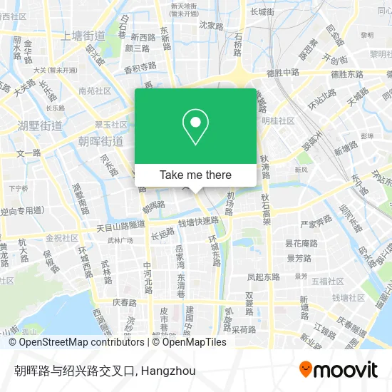 朝晖路与绍兴路交叉口 map
