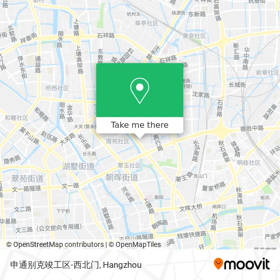 申通别克竣工区-西北门 map