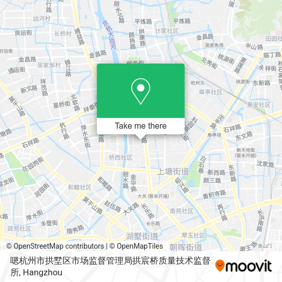 嗯杭州市拱墅区市场监督管理局拱宸桥质量技术监督所 map