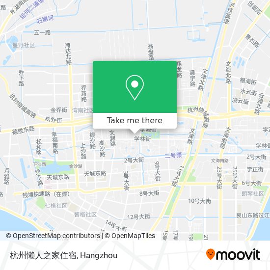 杭州懒人之家住宿 map