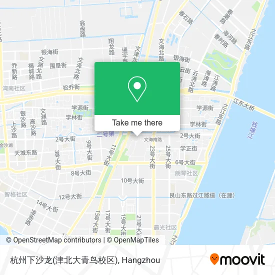 杭州下沙龙(津北大青鸟校区) map
