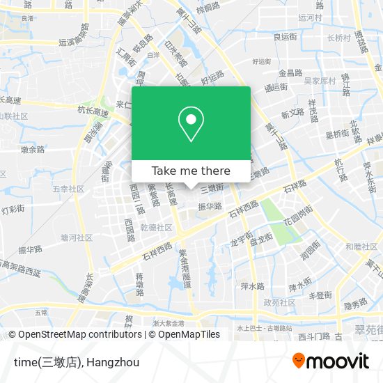 time(三墩店) map